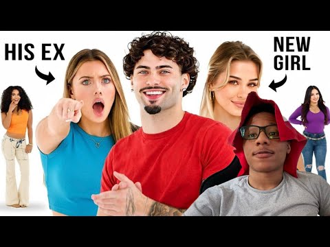 Dribble reacts to " Blind dating girls with his ex girlfriend watching "