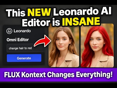 This NEW Leonardo AI Editor is INSANE - FLUX Kontext Changes Everything!