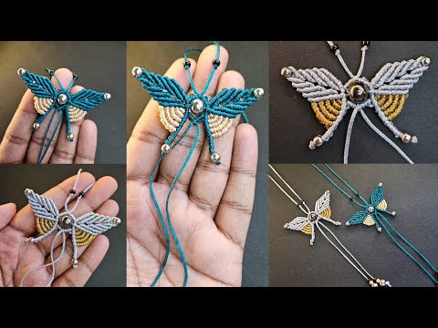 Tutorial- Handmade Macrame Butterfly 🦋 Keychain