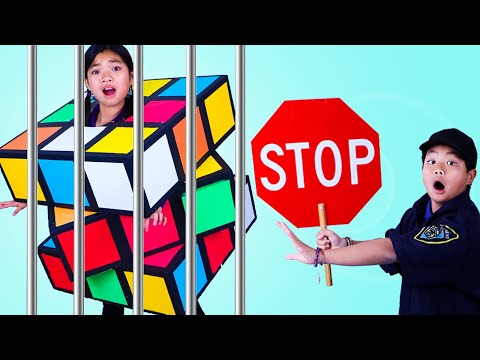 Jannie and Ellie Giant Rubik’s Cube Challenge and other Funny Kids Stories