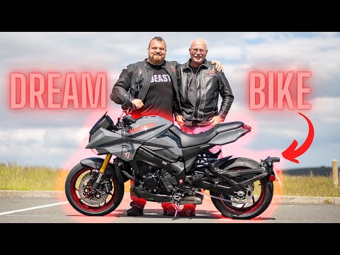 Surprising My Dad With His DREAM MOTORBIKE! | Ft Eddie Hall