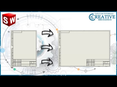 Changing the sheet format in Solidworks