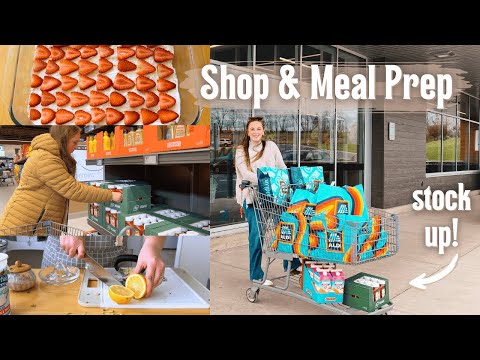 🍓🛒SHOP BUDGET MEAL PREP & HAUL | FOOD STORAGE STOCK UP
