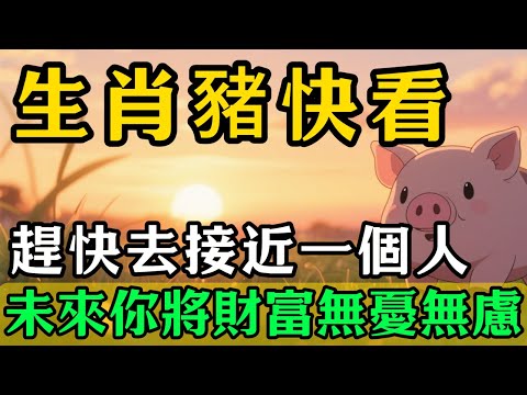 生肖豬:趕快去接近一個人,未來你將財富無憂無慮,一年更比一年富!#佛靈禪境#屬相運勢#生肖#家運#生肖運勢的那些事#先知#風水變化#提升運勢