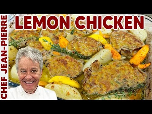 One Pan Lemon Roasted Chicken | Chef Jean-Pierre