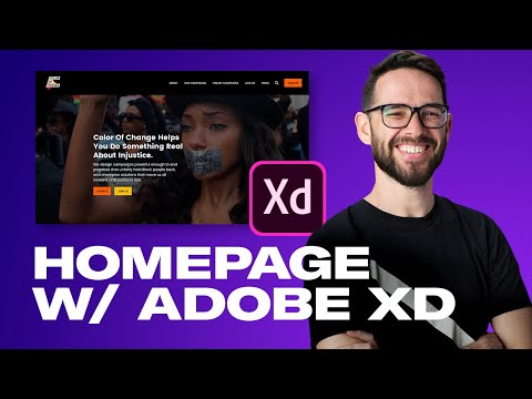 DESIGN A HOMEPAGE WITH ADOBE XD: Free Web Design Course | Episode 14