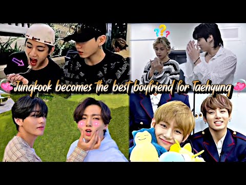 Jungkook becomes the best boyfriend for Taehyung