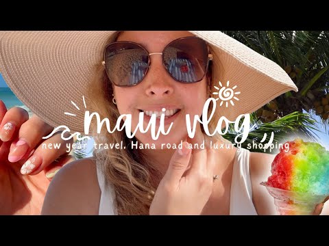 FIRST TRAVEL VLOG OF THE YEAR: HAWAII MAUIποΈπ LUXURY Shopping LOUIS VUITTON x MURAKAMI πΊ HANA ROAD π