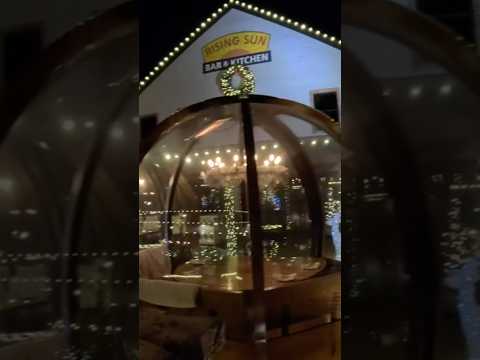 Winter Globe Dining! The Rising Sun!! Full video on Channel! #review #food #viral