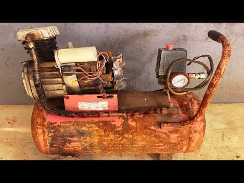Restoration Old Rusty Air Compressor Machine | How to Repair Air Compressor