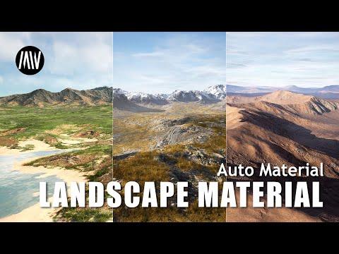 Unreal Engine 5 - !! FREE !! Landscape Auto Material #unrealengine #UE5 #gamedev