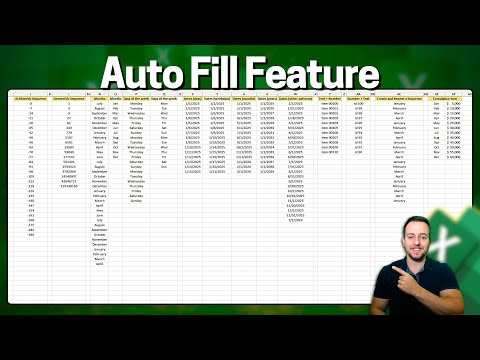 Excel Auto Fill Tutorial | Sequences with Texts, Numbers, Dates, Weeks, Formulas, Data Set...