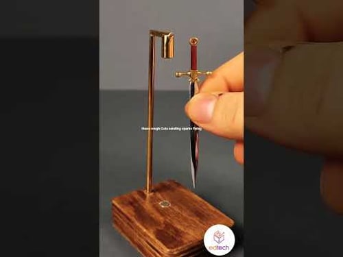 How I Made a Sword From Just a Needle 🪡 🔥 #DIY #Needle to #Sword #blacksmith #metalcraft