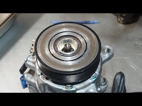 Electromagnetic clutch of the air conditioner compressor. Operating principle, what it consists o...