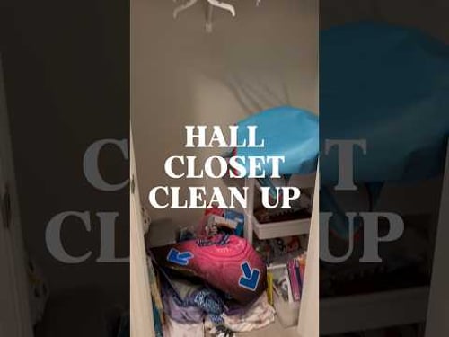 Cleaning out our hall closet