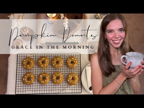 Cozy Morning Hosting | Pumpkin Donuts, Coffee & Grace-Filled Homemaking | Fun Fun Friday