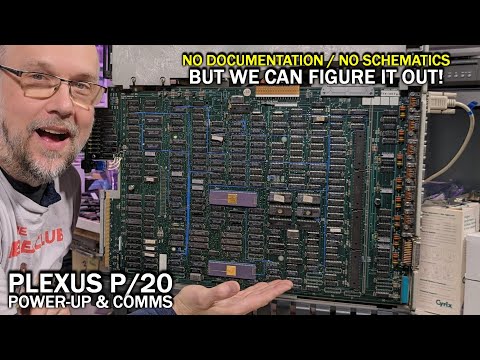 First power up of the Plexus P/20 dual processor UNIX system