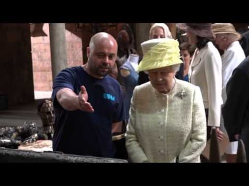 The Queen and The Duke of Edinburgh visit the set of Game of Thrones