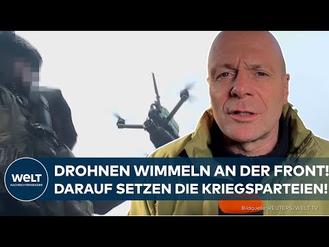 PUTINS KRIEG! Drohnen wimmeln an der Front – darauf greifen Ukraine und Russland nun zurück!