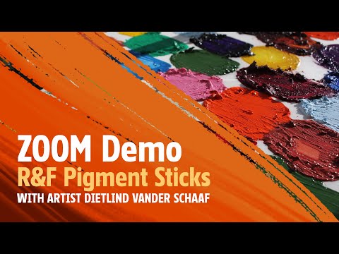 R&F Pigment Stick Demo with Artist Dietlind Vander Schaaf