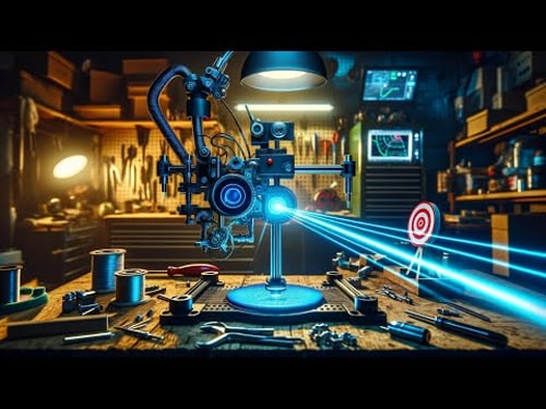 We built an AI directed laser that destroys moving targets...