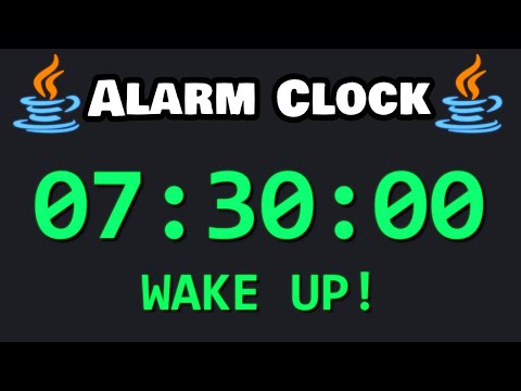 Let's code an alarm clock with Java! ⏰