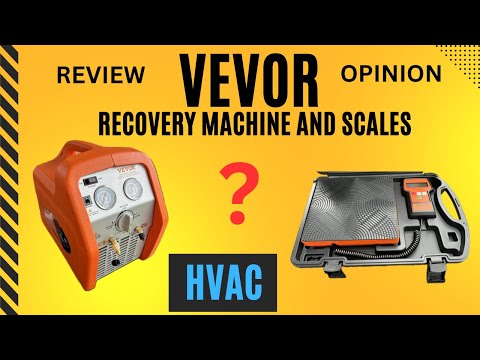 Vevor HVAC recovery machine and Refrigerant scales.