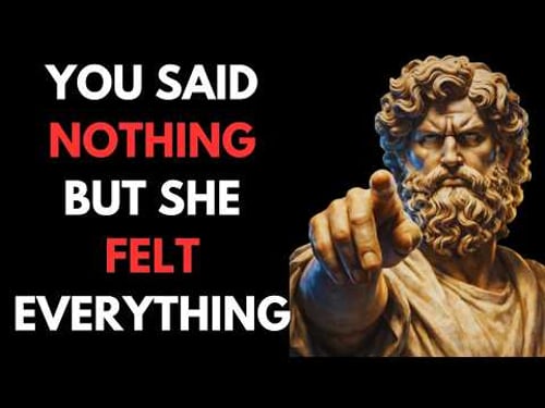Why Women Fall in Love When You Stay Silent | Stoicism Explained