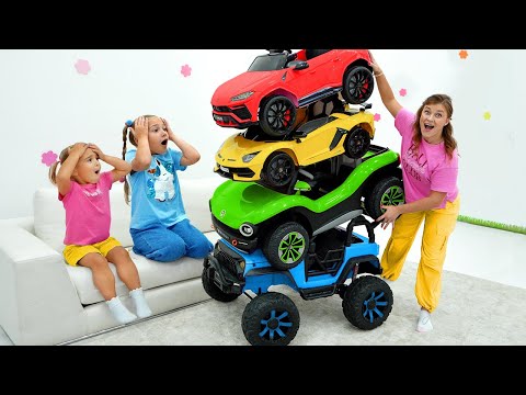 Alice aprende a compartilhar brinquedos - Carros transformáveis para crianças