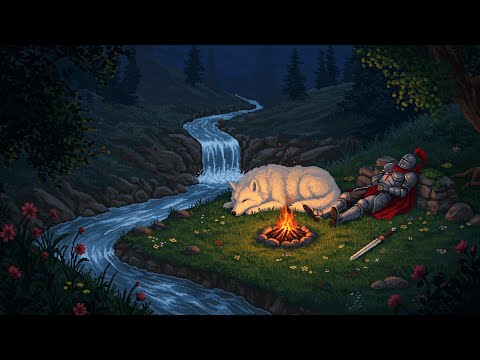 Rest now, traveler… you are safe, the wolf watches beside you