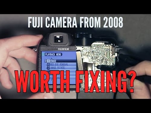 Broken Fuji FinePix camera from 2008 - can it be fixed?!