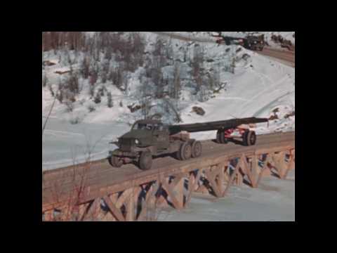 Building of the Alaska Highway in WWII - Original Color Documentary