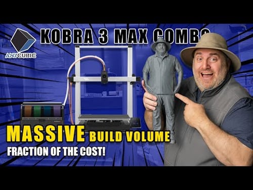 LARGER than Bambu H2D, FRACTION of the Cost: AnyCubic Kobra 3 Max Best Budget Large Printer 2025?