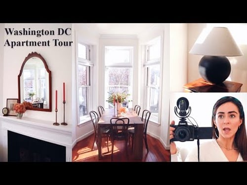 REALISTIC APARTMENT TOUR 2022 // Tips for decorating on a budget + Washington DC apartment tour