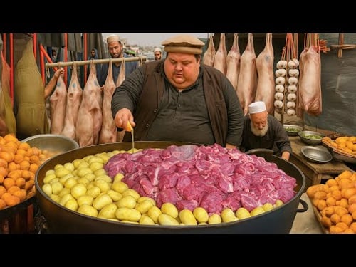 Unseen most famous Rosh recipe | 500 KG Dampukhat | Street food Afghanistan