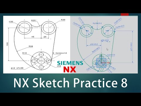 NX Sketch Practice - 08