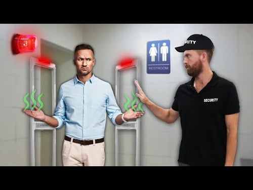 Restroom Security Alarm That Goes Off When People Don’t Wash Hands!