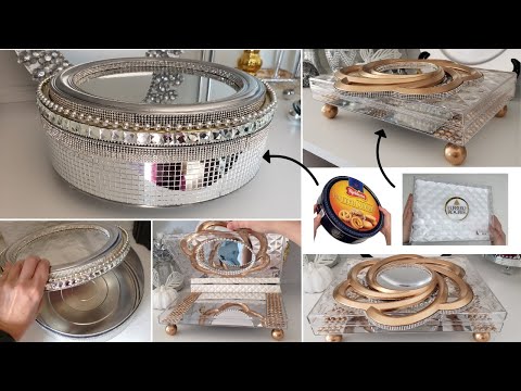 Transform Tin Containers & Chocolate Boxes into LUXURY Storage Boxes | Glam Table Decor