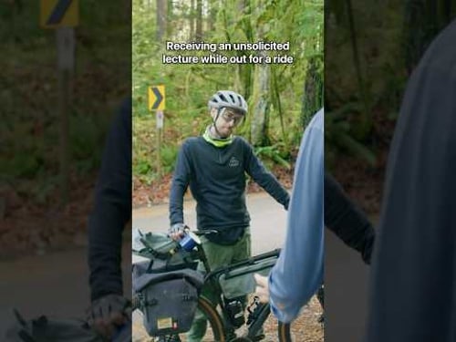 Just let me ride my bike.