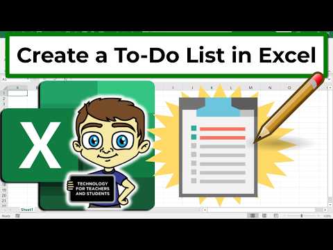 Easy Excel To-Do List With Color Coding and Checkboxes!