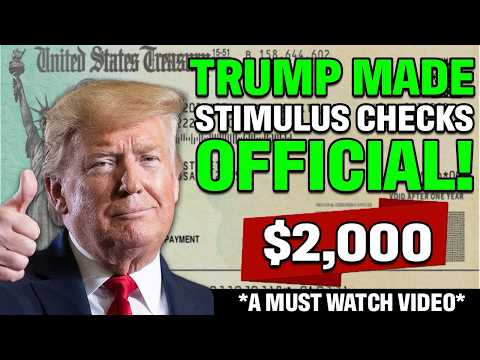 Trump Made $2000 Stimulus Checks Official! Now It's About Time...
