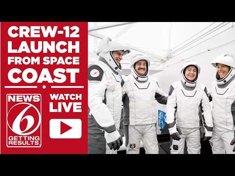 WATCH LIVE: Launch of NASA's SpaceX Crew-12 mission from the Cape