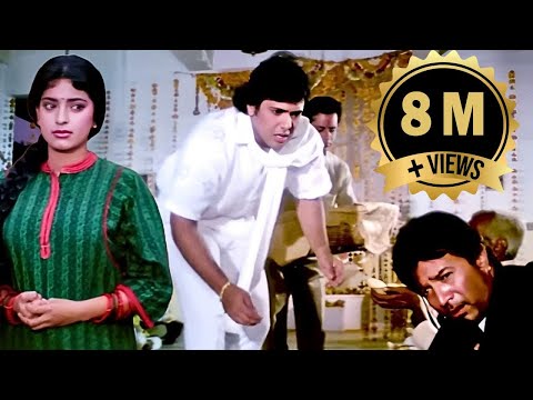 Climax Scene - अपने मालिक को मंदिर में खाना मांगते देख चौक गए गोविंदा - Swarg - Govinda, Juhi Chawla