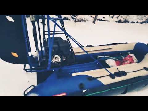 Аэролодка 15 л.с. винт1300мм ... видео от заказчика