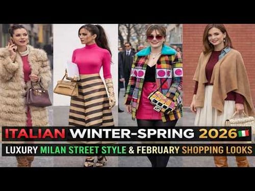 ITALIAN WINTERโSPRING 2026 ๐ฎ๐น | LUXURY MILAN STREET STYLE & FEBRUARY SHOPPING LOOKS