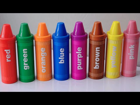 Learn Colorsπ₯π§π¨π©π¦πͺ Best Toy Learning Video for Toddlers and Kids Learn Colors with Surprise Crayons!