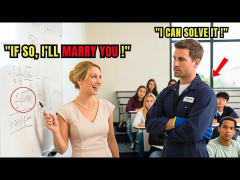 “Solve This Equation, and I’ll Marry You.” Professor Laughed — Then Froze When the Janitor Solved It