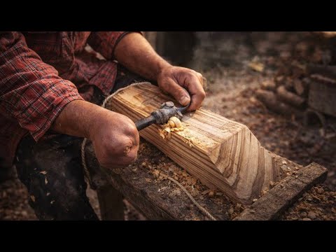 The Last Wooden Pillow Master in China ! Stunning shapes! | 木头枕头 | 非遗中国 | ASMR