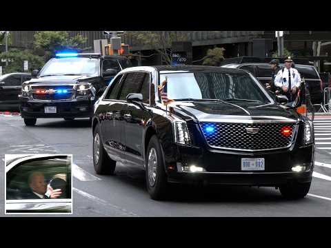 President Biden travels to the UN, fighter jet gets fuel and a fire breaks out nearby in New York