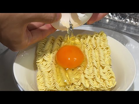 Do you have instant noodles and eggs at home? Egg fried noodles recipe is better than fried rice